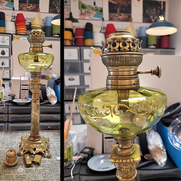 lampé-pétrole restauration